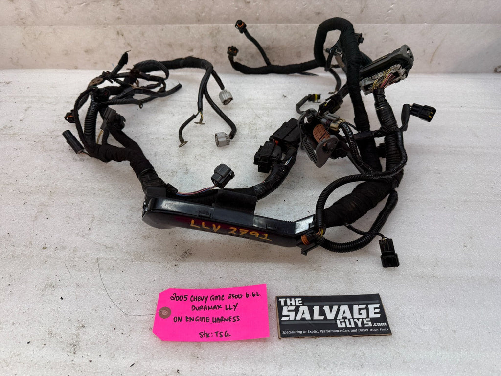 05 Chevrolet GMC 2500HD 3500HD DURAMAX 6.6 LLY DIESEL ENGINE WIRING LOOM HARNESS