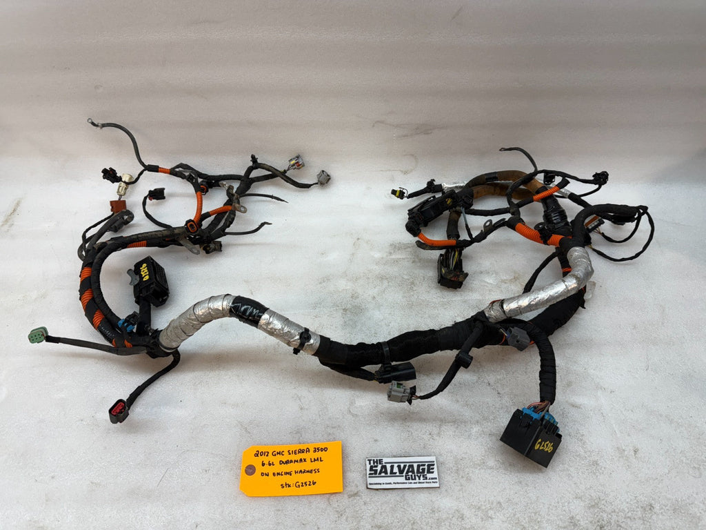 12 GMC SIERRA CHEVROLET SILVERADO 3500HD DURAMAX 6.6 LML ENGINE WIRING HARNESS