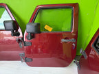 07-18 JEEP WRANGLER JK OEM FULL HARD DOORS RED WITH DOOR PANELS MIRROR KEY PEM