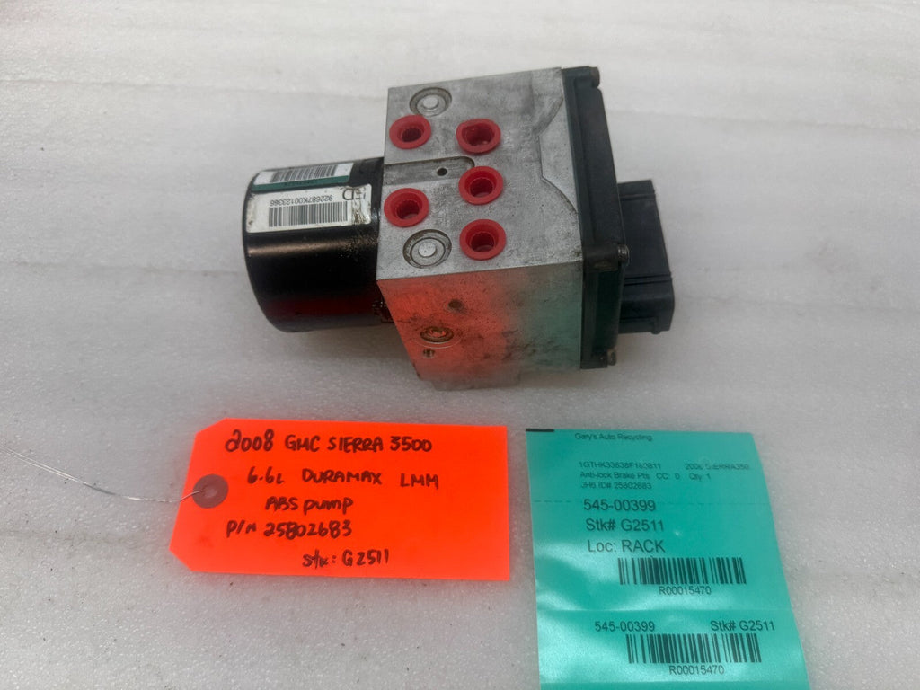 07-10 Chevrolet GMC 2500HD 3500 SIERRA ABS ANTI LOCK BRAKE PUMP 25802683
