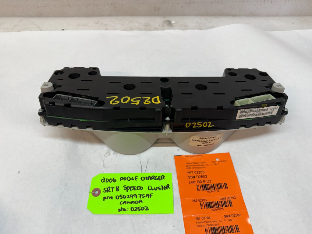 06 07 08 DODGE CHARGER SRT-8 SRT 6.1 OEM METRIC GAUGE CLUSTER P05029975AF