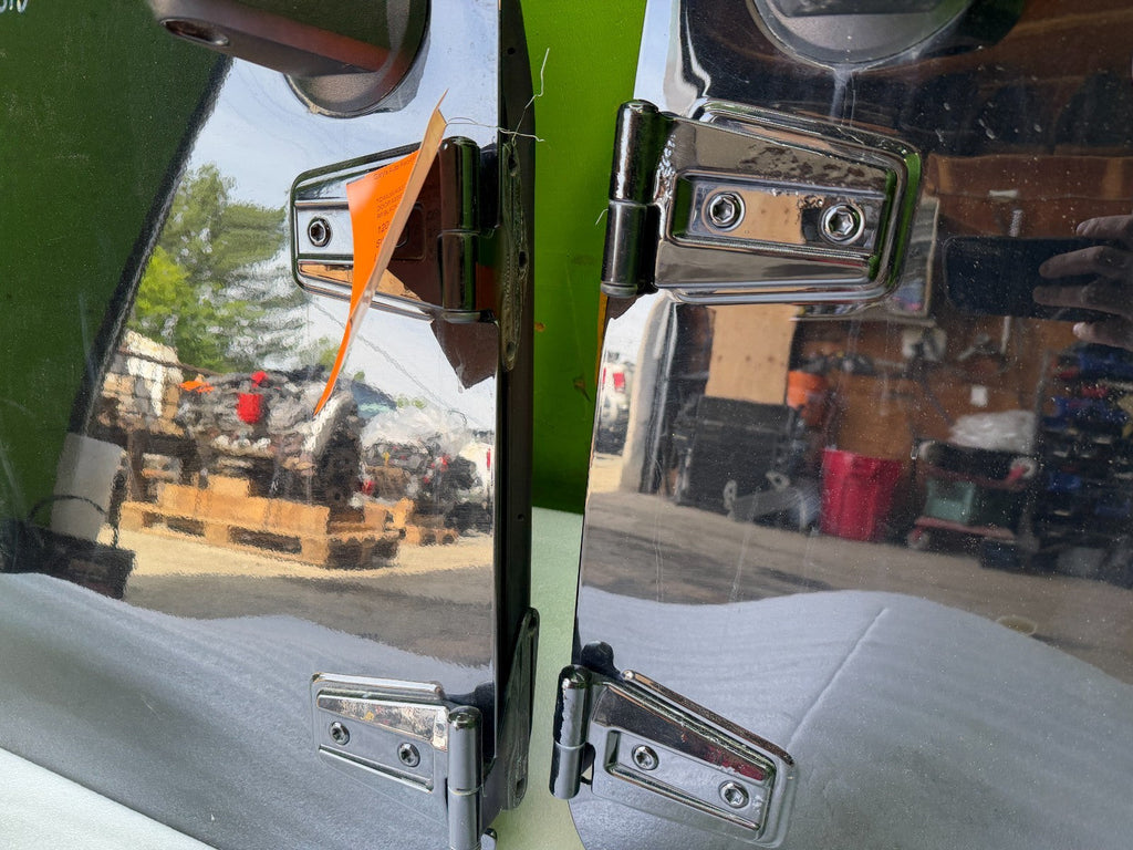 07-18 JEEP WRANGLER JK OEM FULL HARD DOORS BLACK WITH DOOR PANELS MIRROR KEY