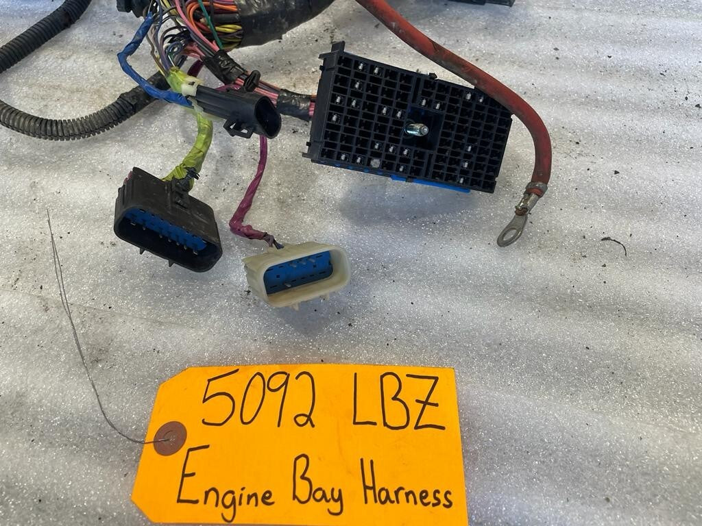 06 07 GMC CHEVROLET 2500HD DURAMAX 6.6 LBZ ENGINE BAY MOTOR WIRING HARNESS LOOM