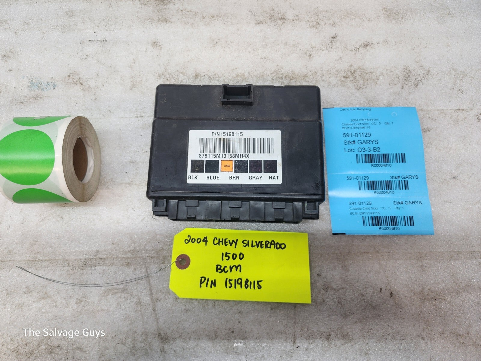 03-06 Chevrolet GMC SIERRA TAHOE SUBURBAN BODY CONTROL MODULE BCM 15198115