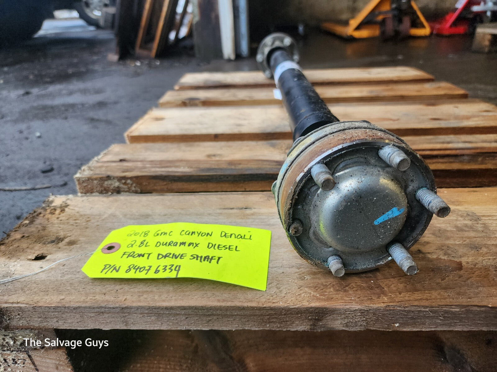 18 GMC CANYON COLORADO 2.8 DURAMAX FRONT DRIVE PROP SHAFT 84076334 70K 15-19