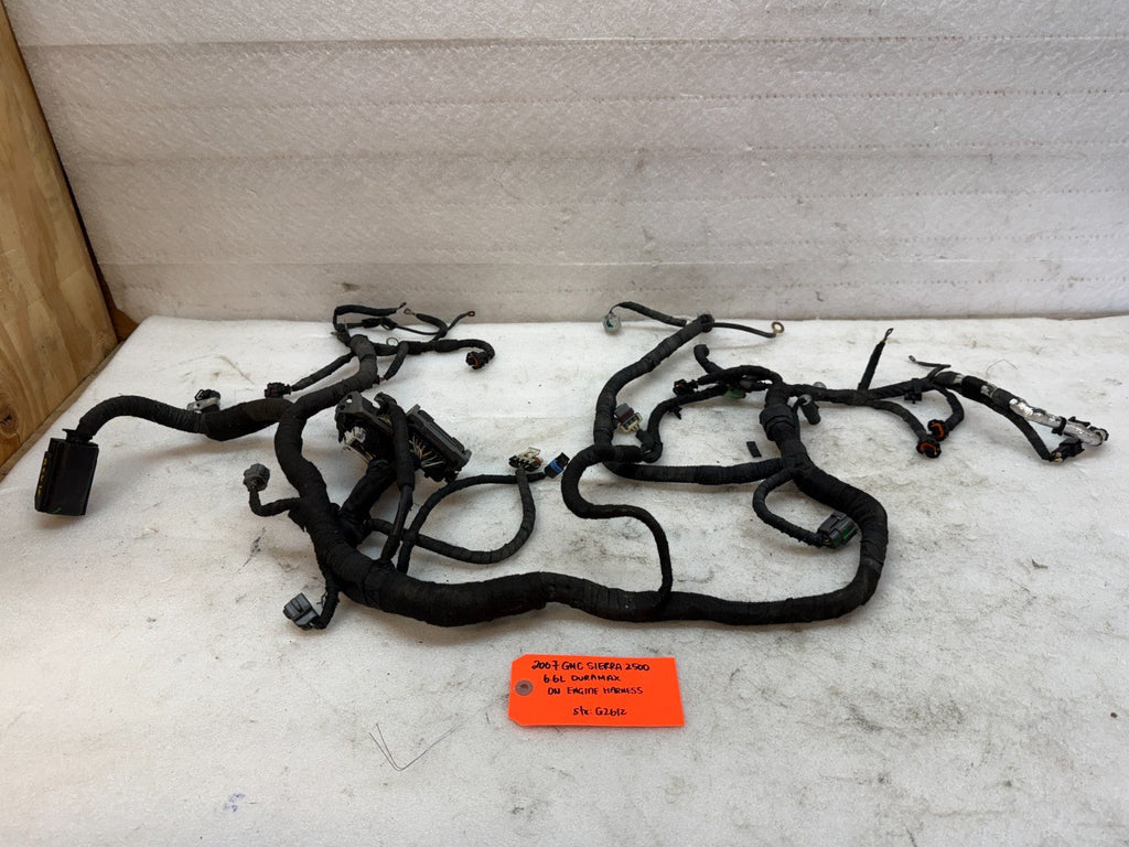 06 07 GMC CHEVROLET 2500HD DURAMAX 6.6 LBZ ENGINE MOTOR WIRING HARNESS LOOM