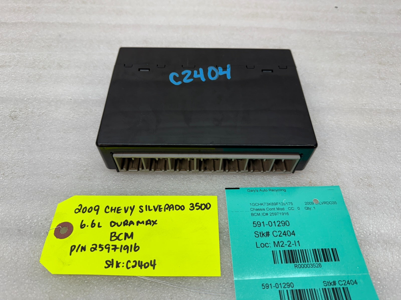 08 09 10 Chevrolet GMC DURAMAX LMM 6.6 BCM BODY CONTROL MODULE 25971916