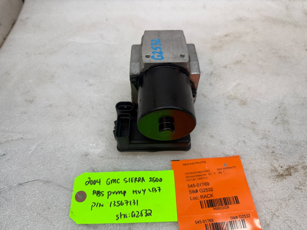 03-07 Chevrolet GMC SILVERADO 2500 6.6 ABS ANTI LOCK BRAKE PUMP MODULE 13567131