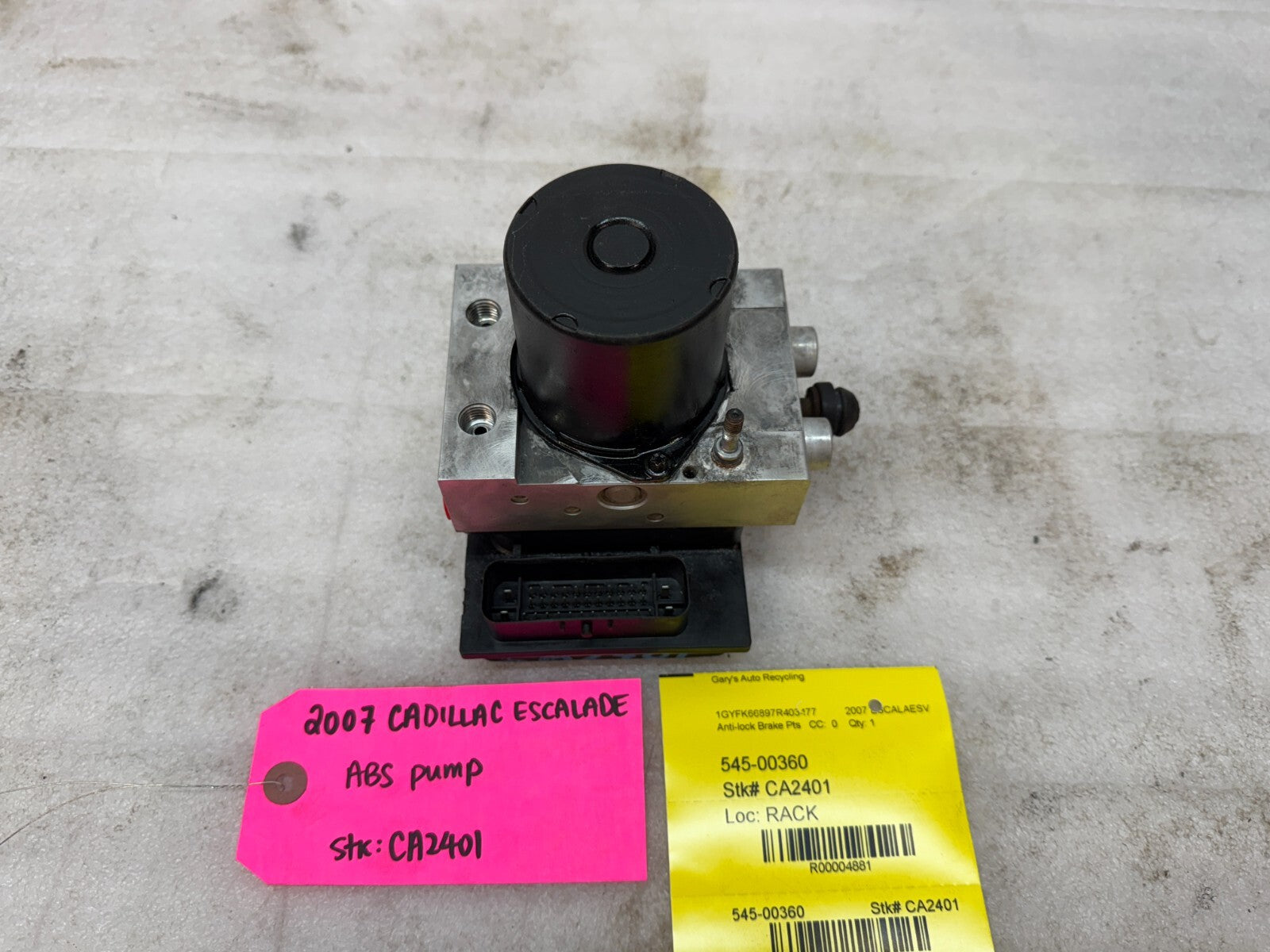 07 CADILLAC ESCALADE YUKON TAHOE ABS ANTI LOCK BRAKE PUMP  MODULE