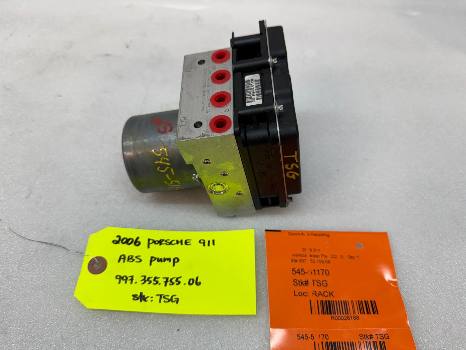 05-08 Porsche 997 911 C2 C4 ABS BRAKE PUMP ANTI LOCK MODULE ASSEMBLY 99735575506