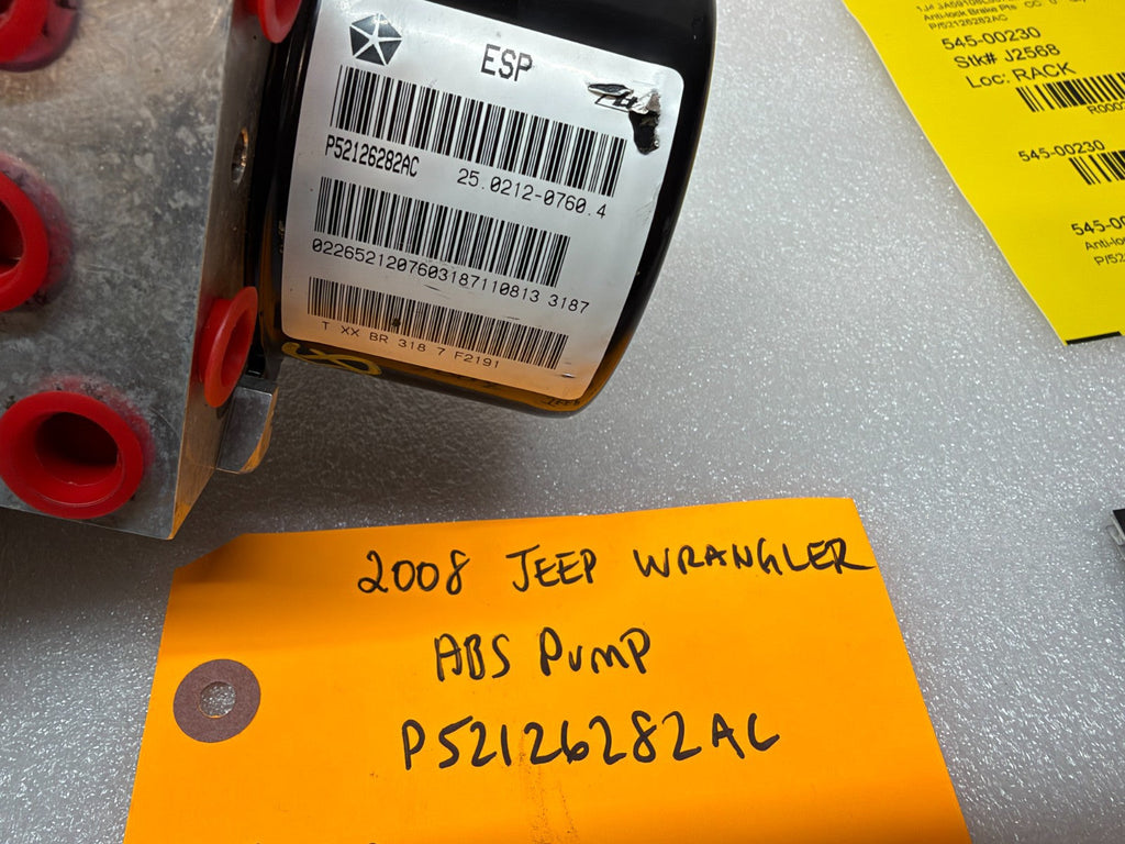 08 JEEP WRANGLER JK JKU OEM ABS ANTI LOCK BRAKE PUMP MODULE P52126282AC