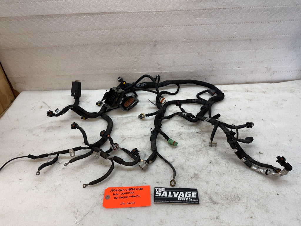 06 07 GMC CHEVROLET 2500HD DURAMAX 6.6 LBZ ENGINE MOTOR WIRING HARNESS LOOM