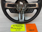 16 FORD MUSTANG GT BLACK LEATHER STEERING WHEEL W CONTROLS  6sp MANUAL 15 16 17
