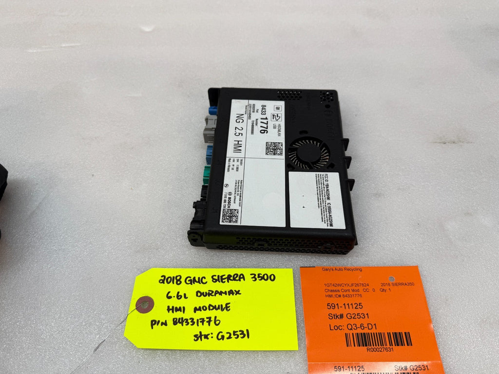 1 819 20 GMC 2500 3500 SIERRA SILVERADO HMI MEDIA RADIO MODULE 84331776