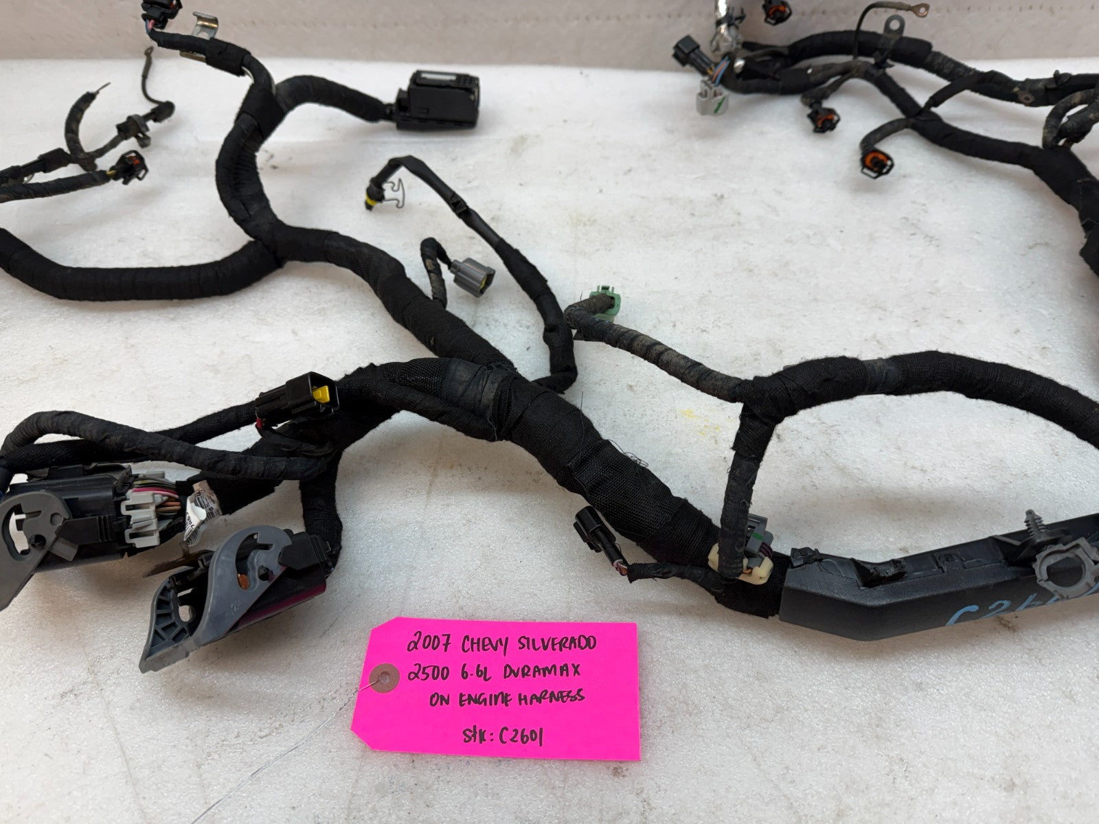 06 07 GMC CHEVROLET 2500HD DURAMAX 6.6 LBZ ENGINE MOTOR WIRING HARNESS LOOM