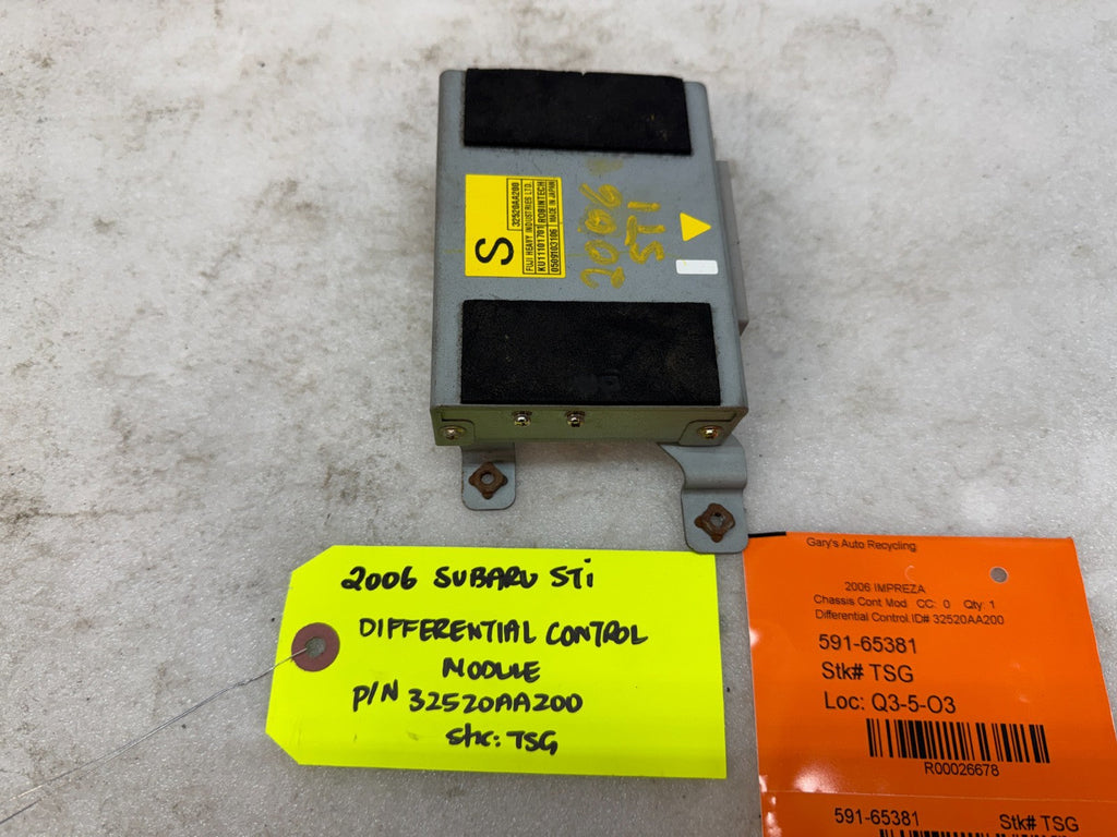 06 07 Subaru Impreza STI EJ257 OEM DCCD DIFFERENTIAL CONTROL MODULE 32520AA200