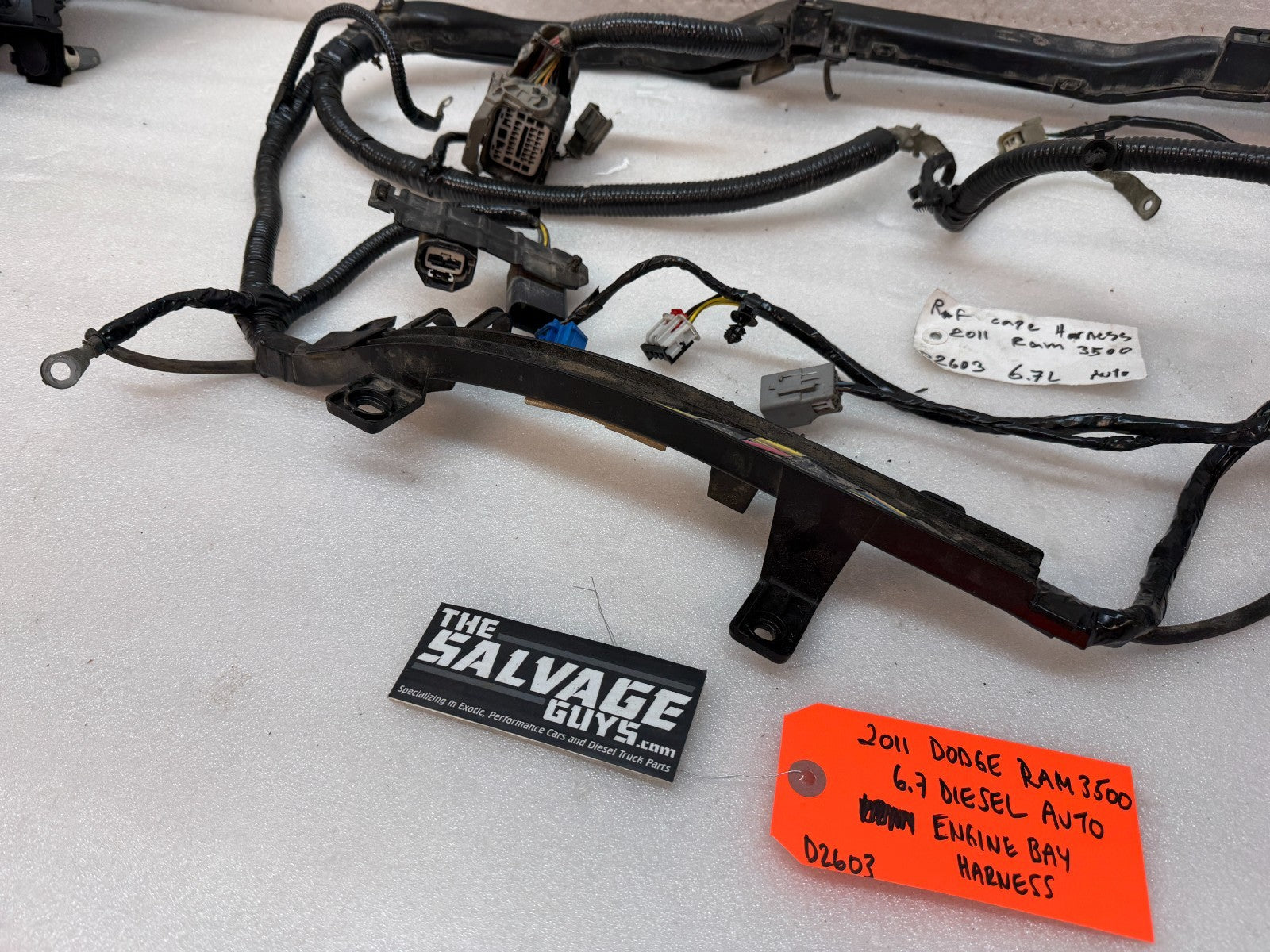 10 11 12 DODGE RAM 2500 3500 6.7 ENGINE BAY FIREWALL WIRING HARNESS P68084504AD