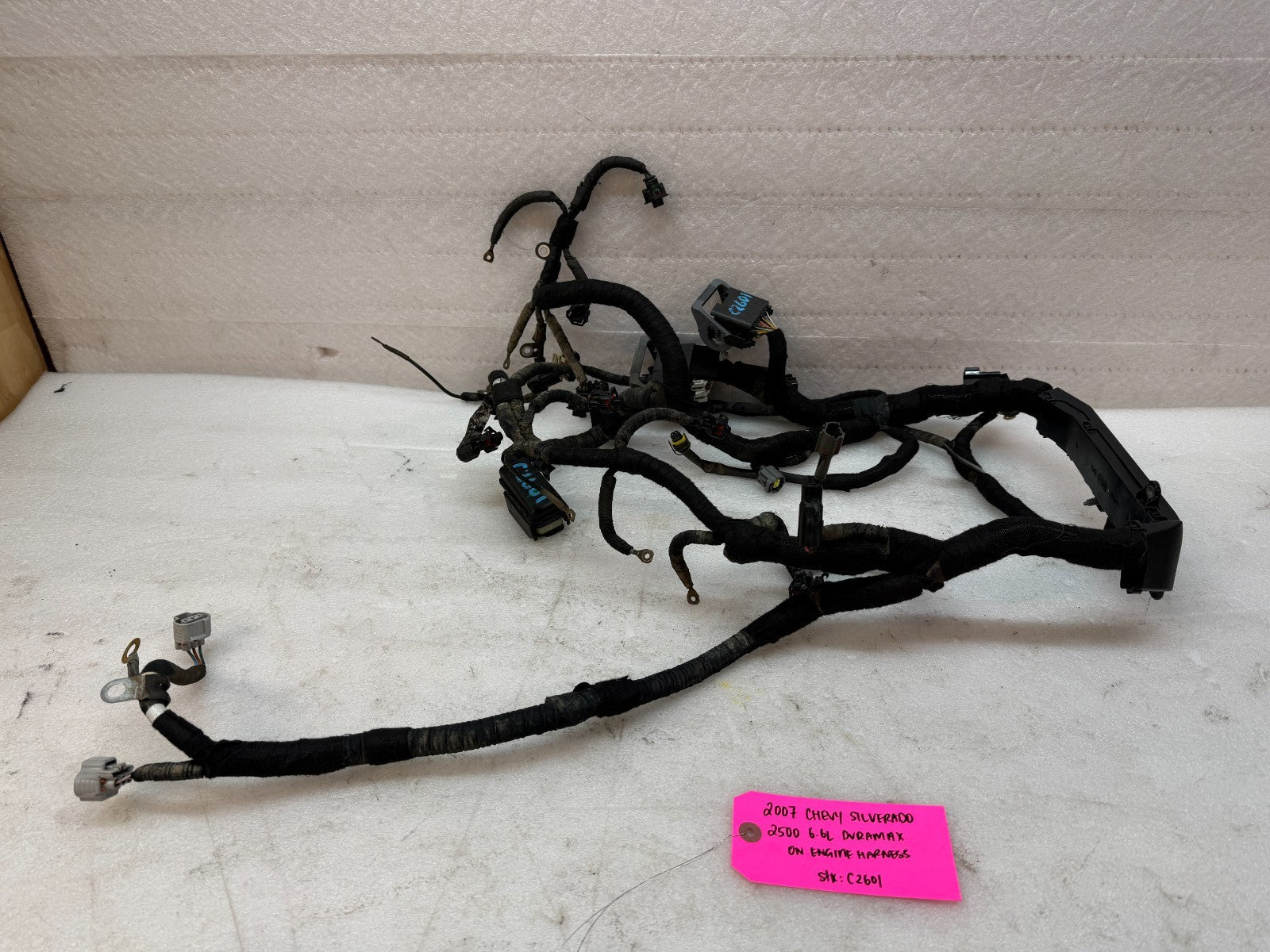 06 07 GMC CHEVROLET 2500HD DURAMAX 6.6 LBZ ENGINE MOTOR WIRING HARNESS LOOM