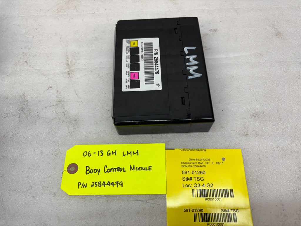 08 09 10 Chevrolet GMC DURAMAX LMM 6.6 BCM BODY CONTROL MODULE WIRING 25844479