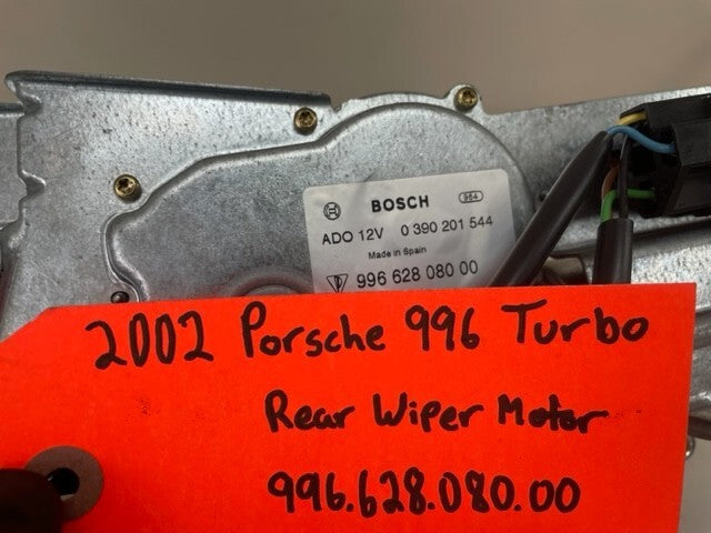 02 PORSCHE 996TT OEM REAR WINDSHIELD WIPER MOTOR 99662808000 01-05 69K!!