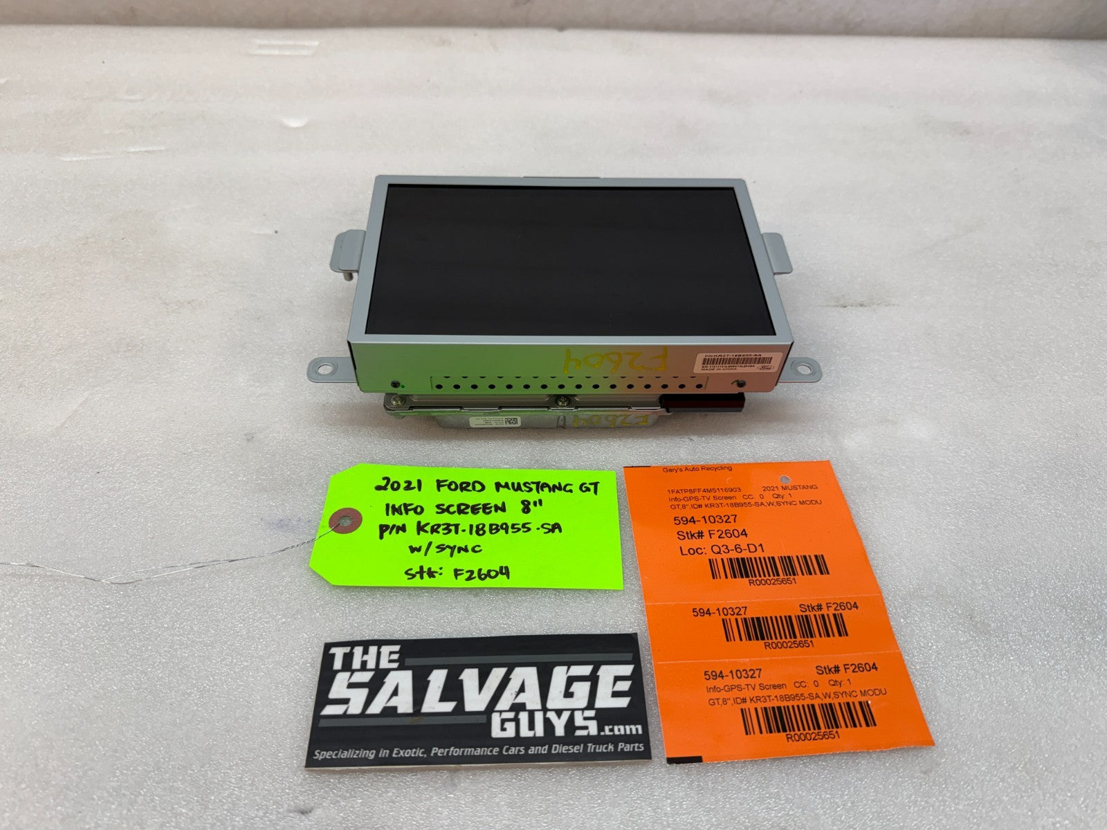21 FORD MUSTANG GT OEM 8.0 RADIO NAVIGATION SCREEN SYNC 3 APIM KR3T-18B955-SA