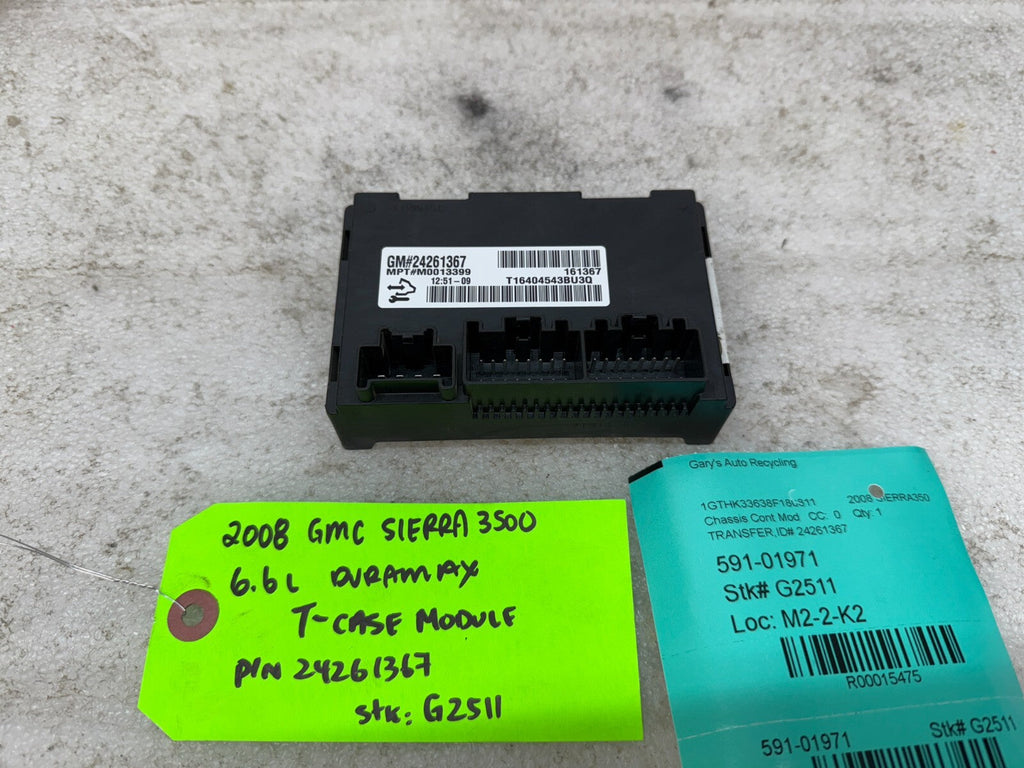 07-14 GMC SIERRA 2500HD 3500 TRANSFER CASE CONTROL MODULE TCCM 24261367