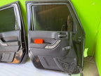 07-18 JEEP WRANGLER JK OEM FULL HARD DOORS BLACK WITH DOOR PANELS MIRROR KEY