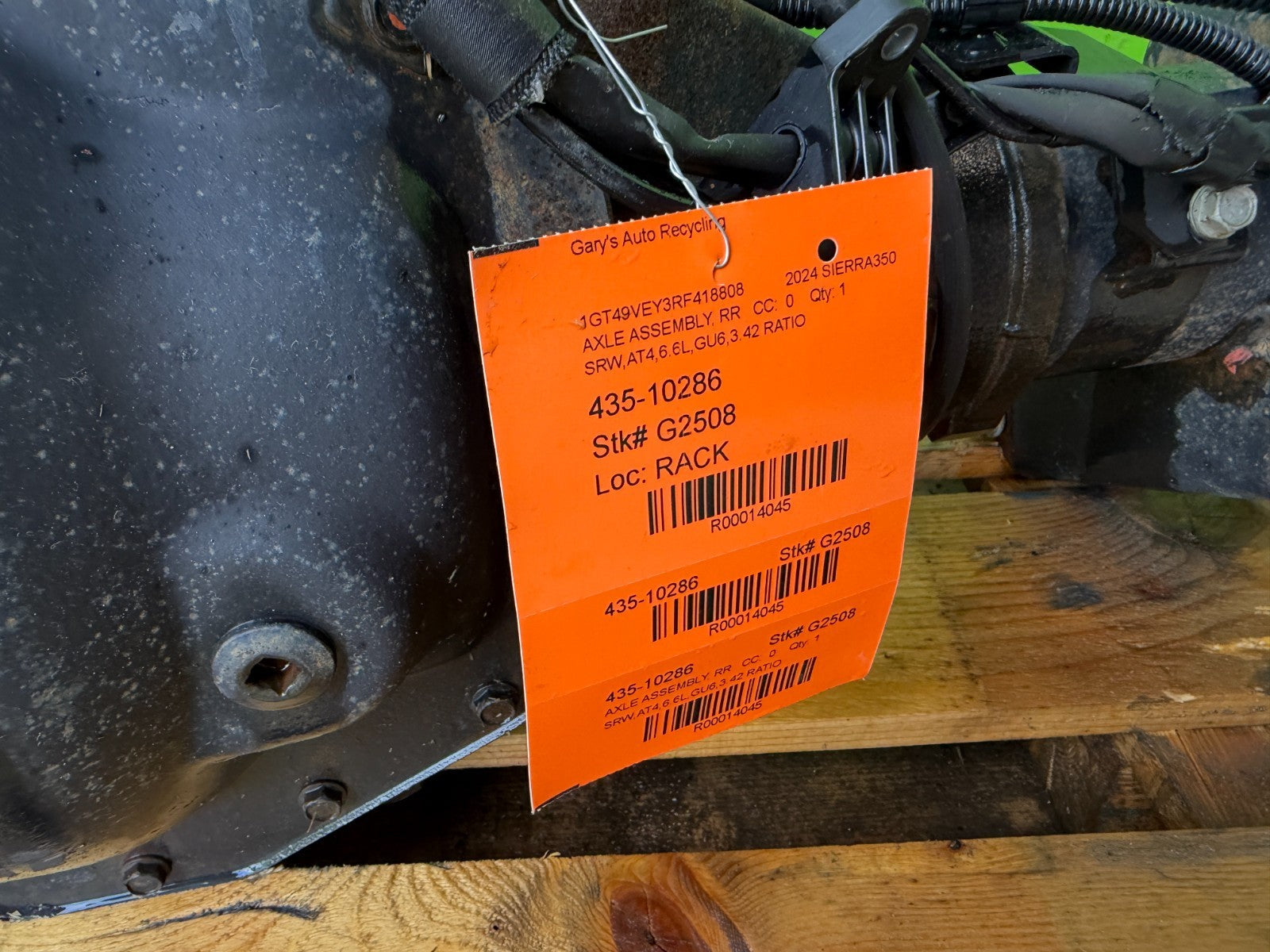 19-24 CHEVROLET GMC SIERRA SILVERADO 2500 3500 GU6 REAR DIFFERENTIAL DIFF 3.42
