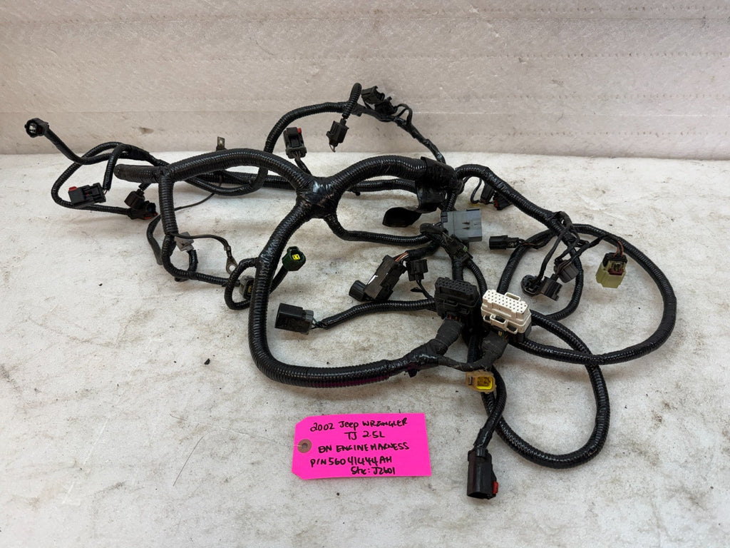 2002 JEEP WRANGLER TJ 2.5 MANUAL INJECTOR ON ENGINE WIRING HARNESS 56041444AH