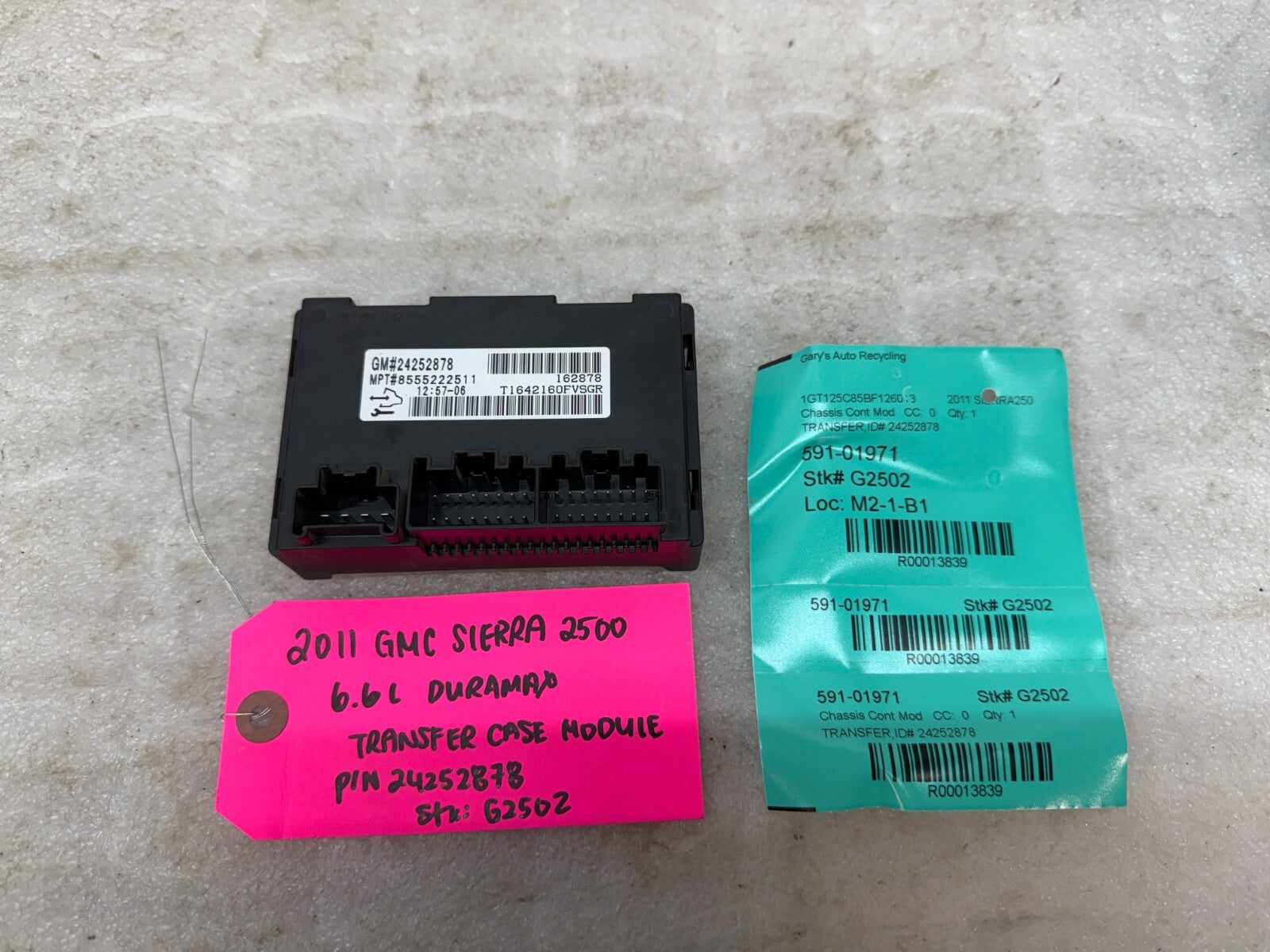 07-14 GMC SIERRA SILVERADO 2500 3500 TRANSFER CASE CONTROL MODULE 24252878