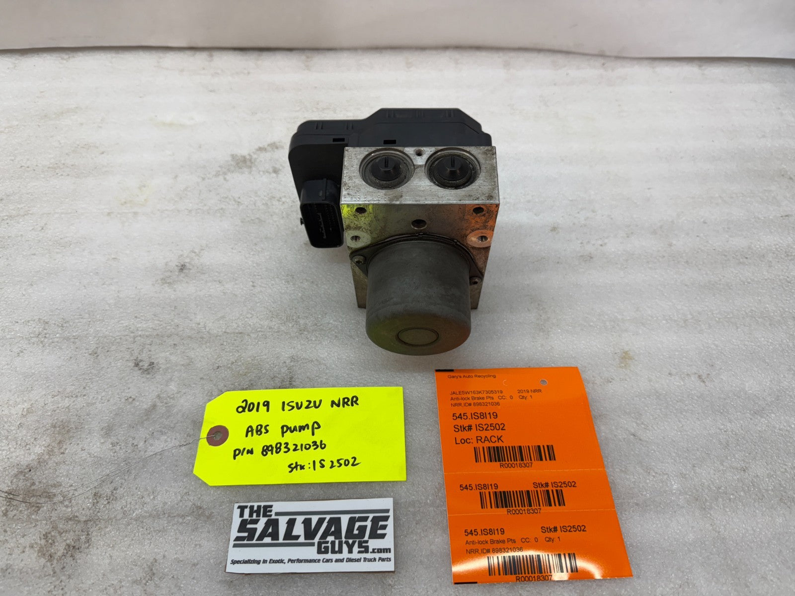 19 ISUZU NRR NPR NQR 5.2 ABS ANTI LOCK BRAKE PUMP MODULE 898321036 11-22