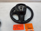 17 DODGE CHALLENGER R/T OEM HEATED BLACK LEATHER STEERING WHEEL MANUAL 15-23
