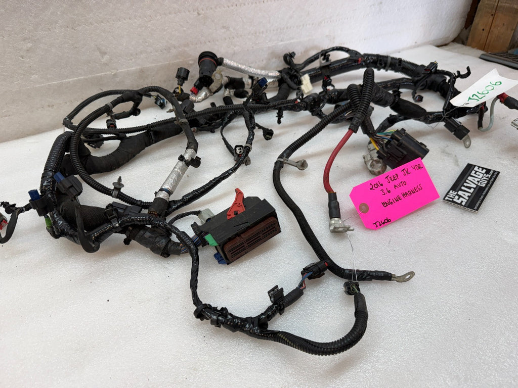 16 17 18 JEEP WRANGLER JK 3.6 ENGINE WIRING HARNESS LOOM