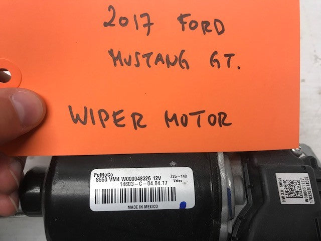15 16 17 FORD MUSTANG 5.0 GT OEM WINDSHIELD WIPER TRANSMISSION MOTOR ASSEMBLY