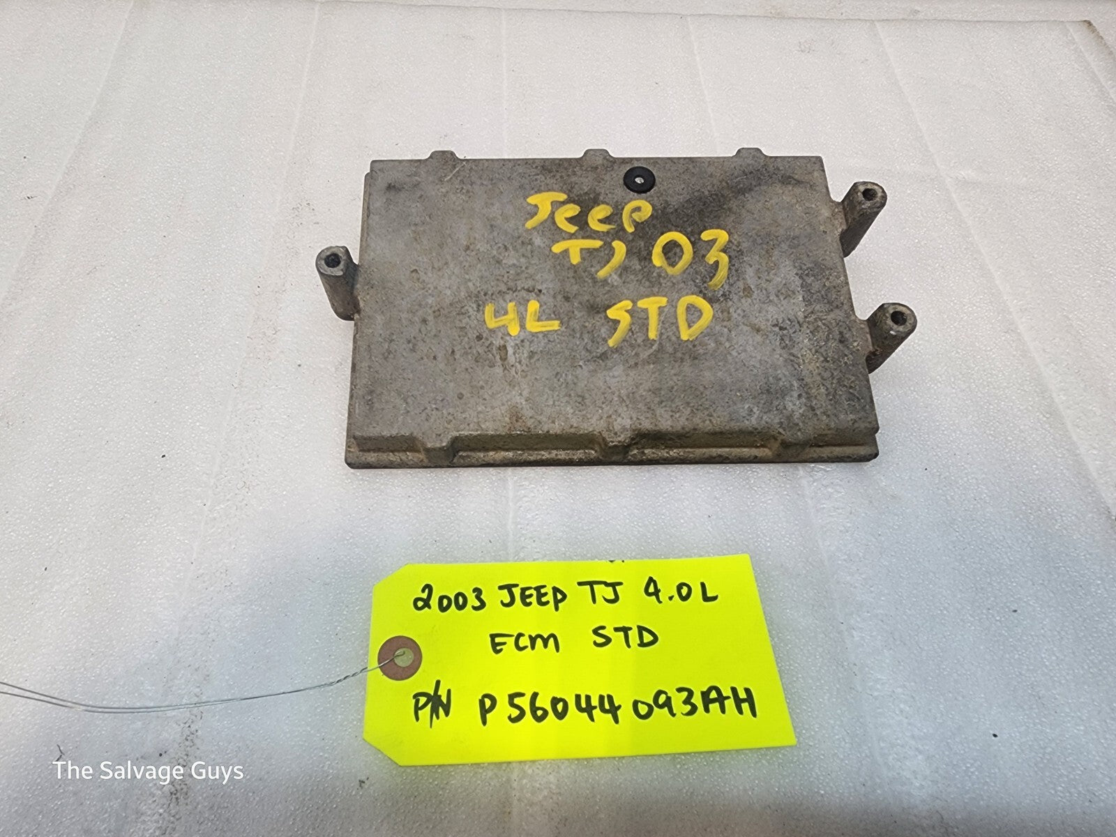 03 JEEP WRANGLER TJ 4.0 MANUAL TRANS ENGINE COMPUTER ECM ECU P56044093AH