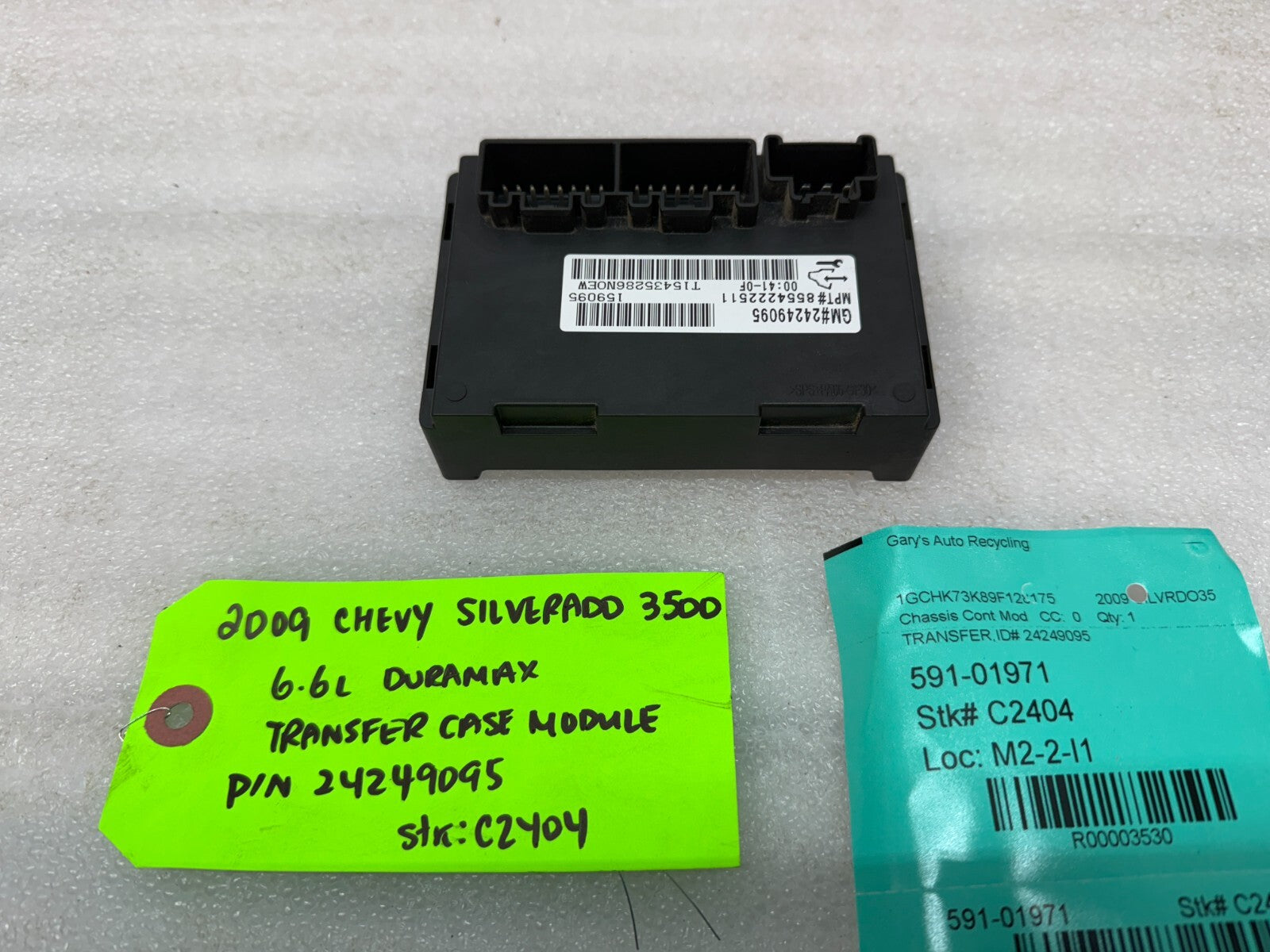 07-13 Chevrolet GMC SIERRA 2500HD 3500HD TRANSFERCASE CONTROL MODULE 24249095