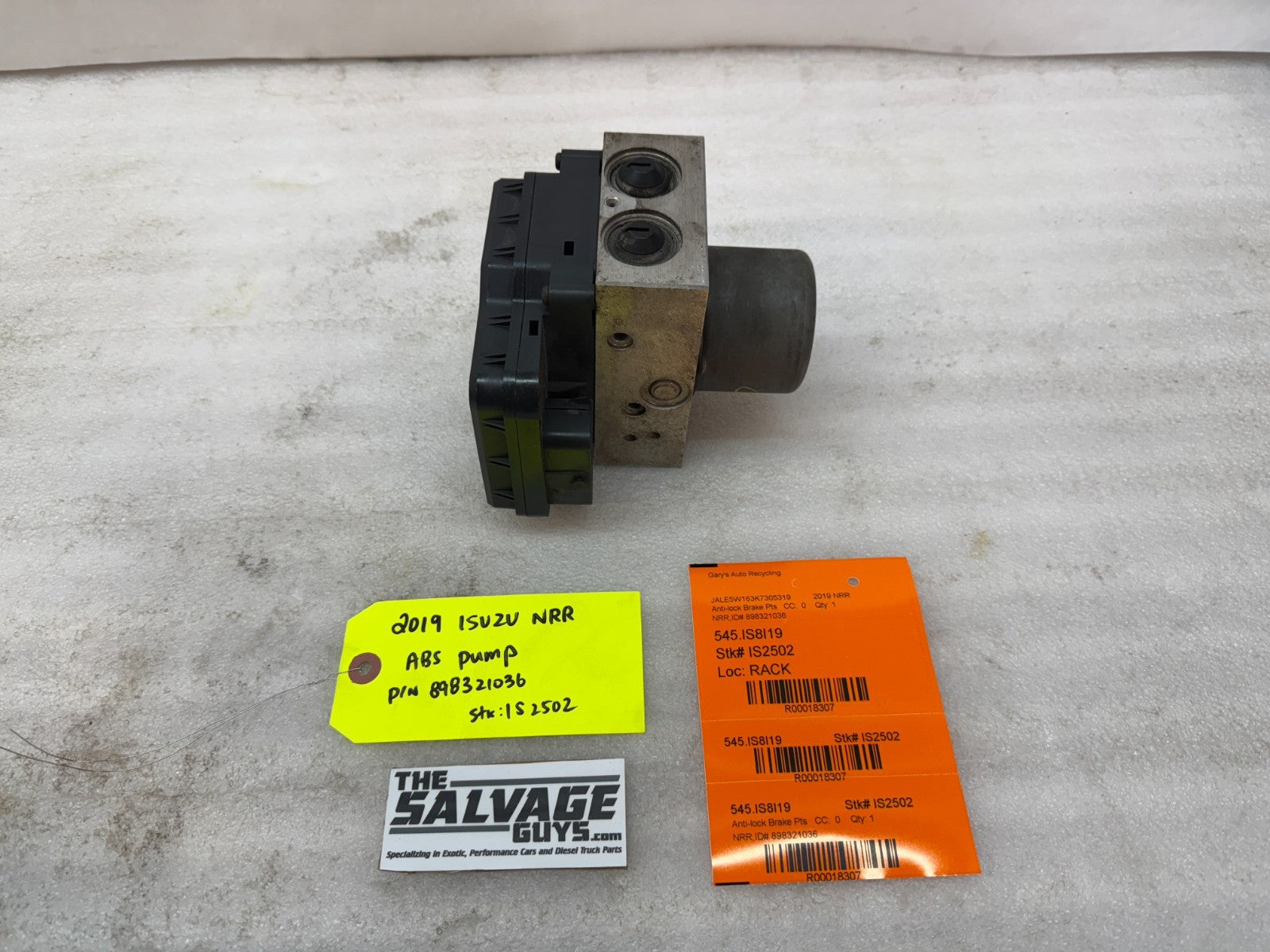 19 ISUZU NRR NPR NQR 5.2 ABS ANTI LOCK BRAKE PUMP MODULE 898321036 11-22