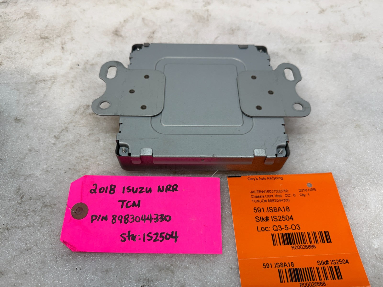 18 ISUZU NRR NPR NQR 5.2 TRANSMISSION CONTROL MODULE TCM TCU 8983044330