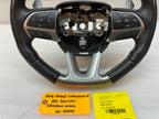 16 DODGE CHALLENGER HELLCAT SRT OEM BLACK LEATHER STEERING WHEEL AUTOMATIC 15-18