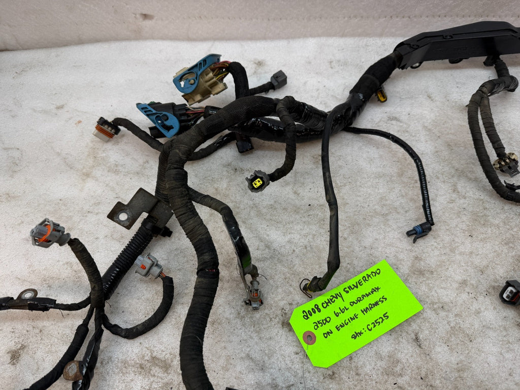 07-10 GMC CHEVROLET 2500HD DURAMAX 6.6 LMM ENGINE MOTOR WIRING HARNESS LOOM