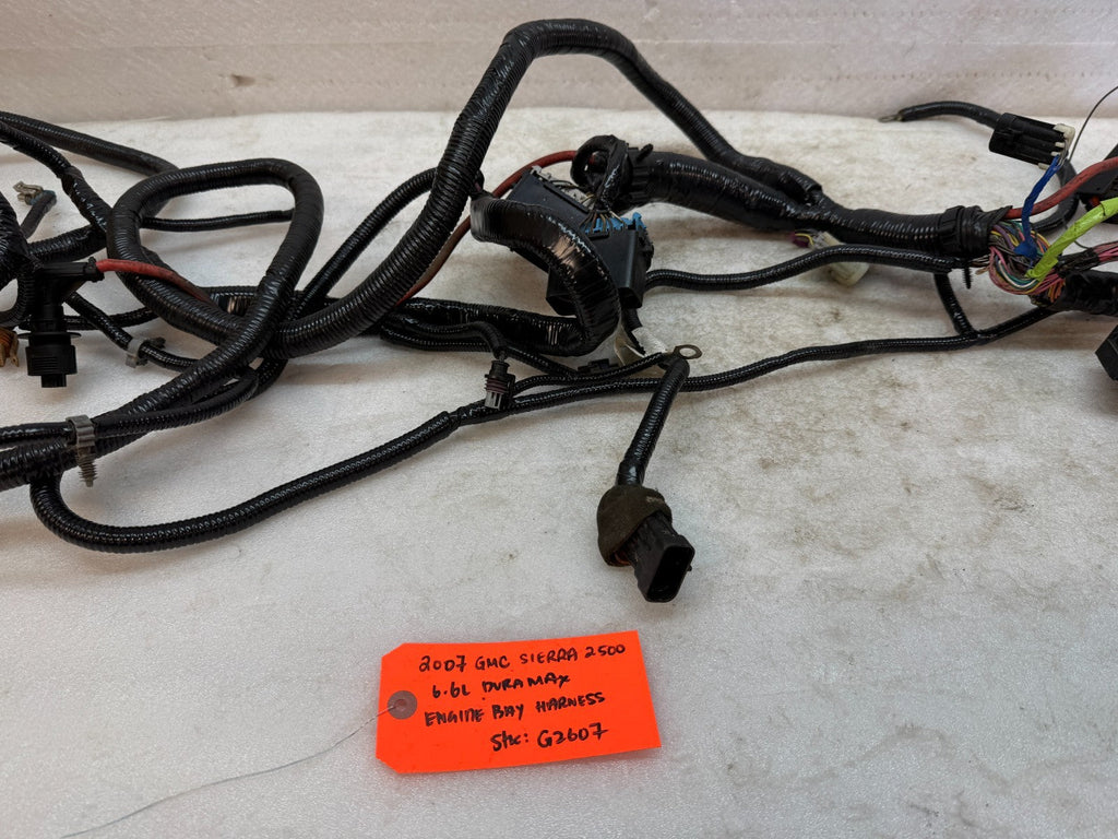 06 07 GMC CHEVROLET 2500HD DURAMAX 6.6 LBZ ENGINE BAY MOTOR WIRING HARNESS LOOM