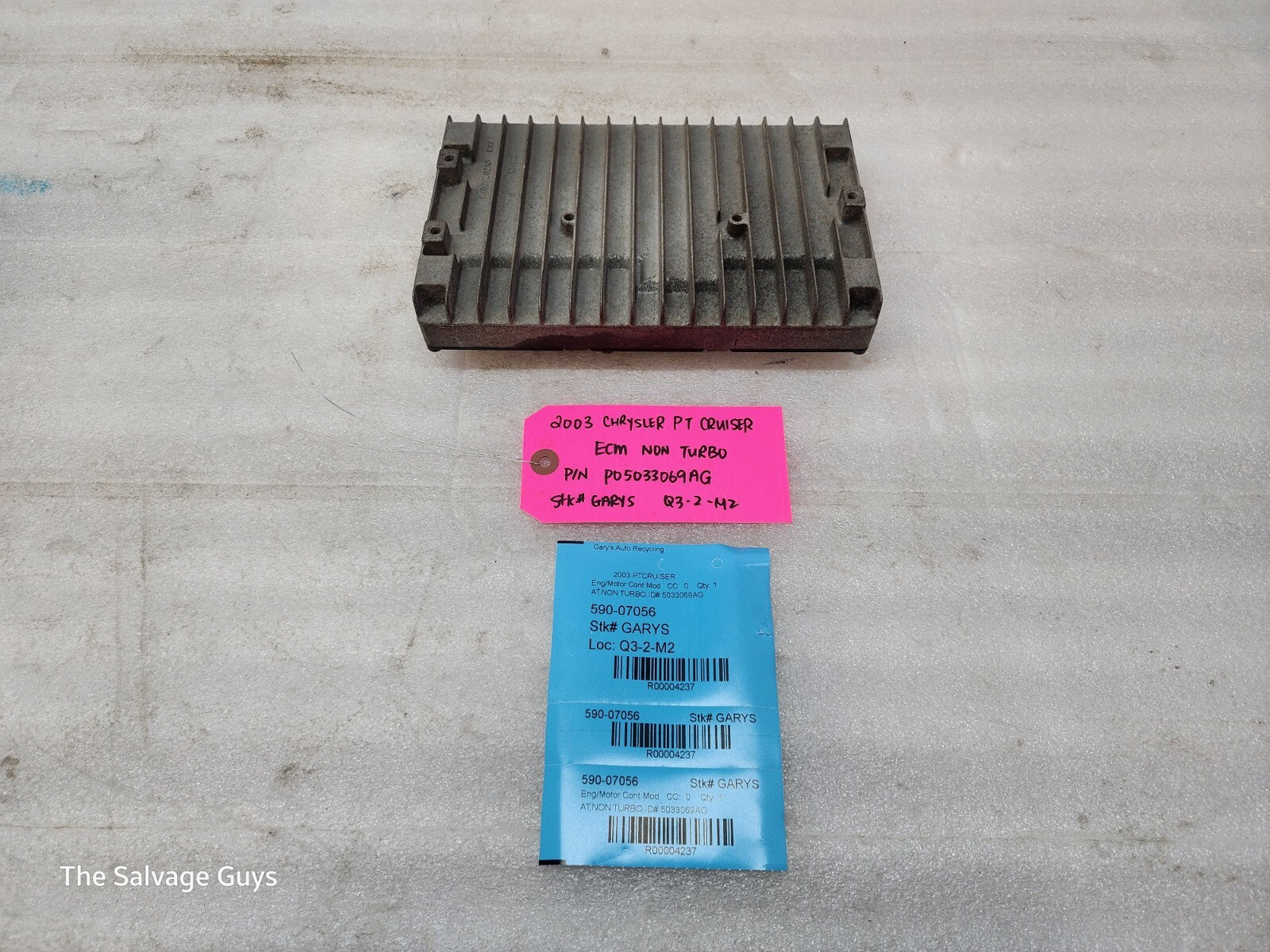 03 CHRYSLER PT CRUISER 2.4 NON TURBO ENGINE COMPUTER ECM ECU P05033069AG