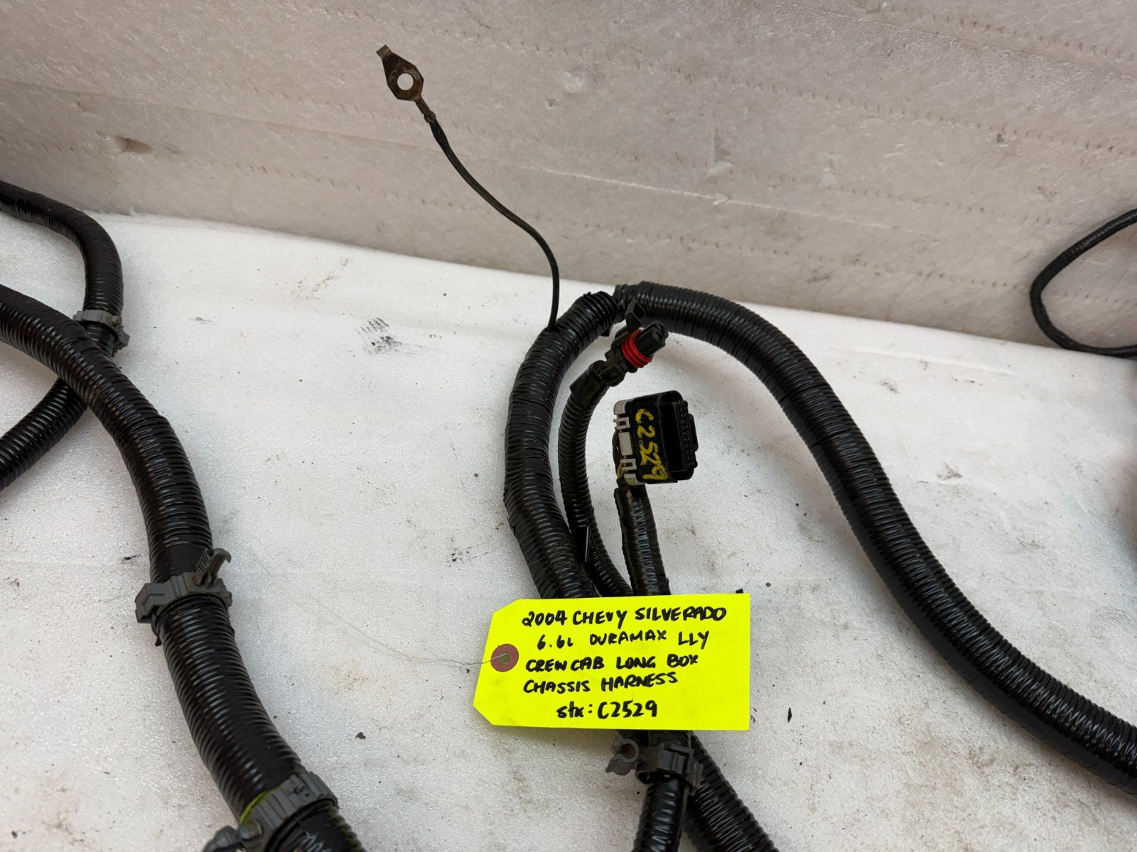 04 05 Chevrolet GMC 2500HD 3500 4wd LLY CREW CAB LONG BOX CHASSIS WIRING HARNESS