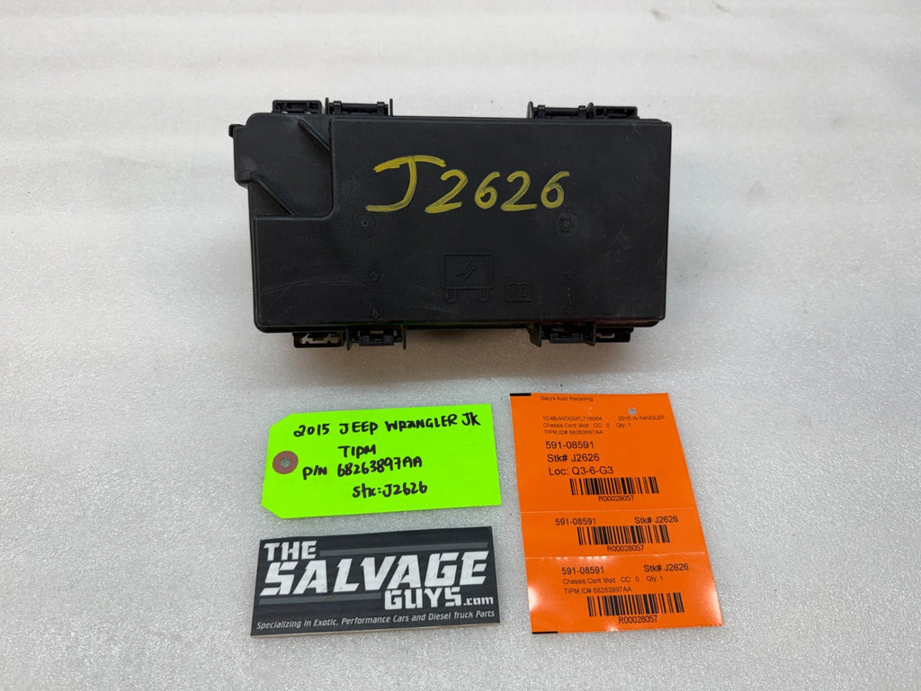 15 JEEP WRANGLER JK TIPM INTEGRATED MODULE FUSE BOX 68263897AA