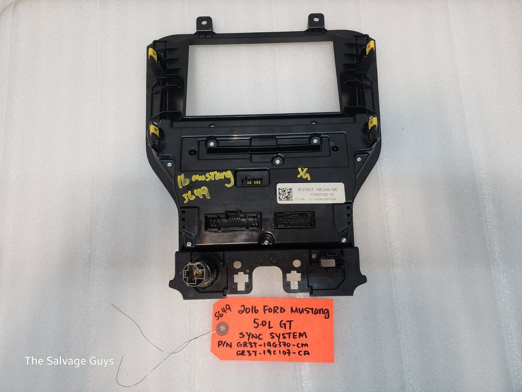 16 FORD MUSTANG GT SYNC 3 GPS NAVIGATION 8.0 SCREEN APIM RADIO BEZEL 15 16 17