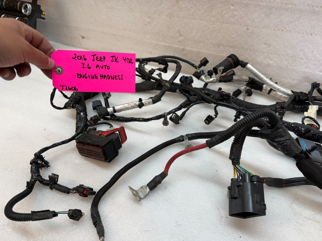 16 17 18 JEEP WRANGLER JK 3.6 ENGINE WIRING HARNESS LOOM