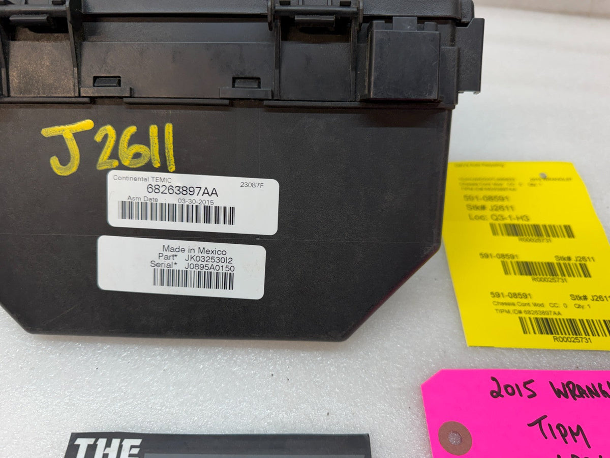 15 JEEP WRANGLER JK TIPM INTEGRATED MODULE FUSE BOX 68263897AA