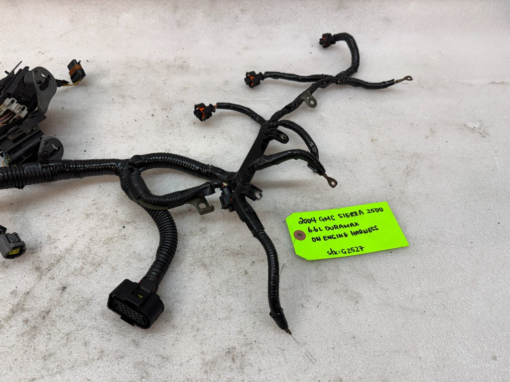 04 Chevrolet GMC 2500HD 3500HD DURAMAX 6.6 LLY DIESEL ENGINE WIRING LOOM HARNESS