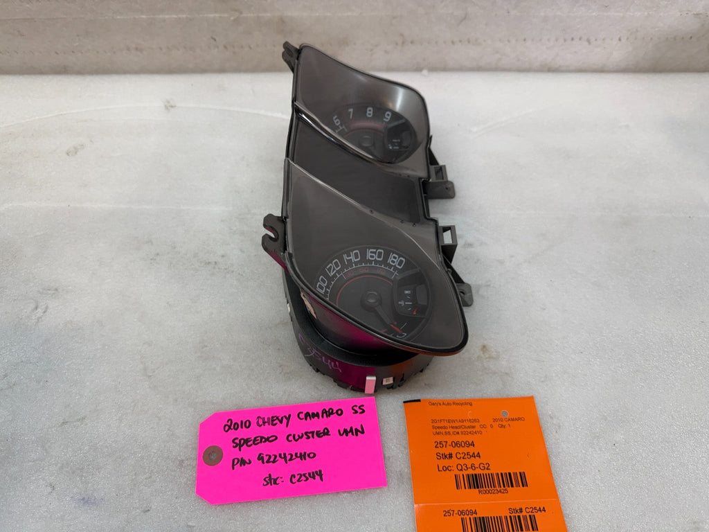 10 CHEVROLET CAMARO SS METRIC SPEEDOMETER GAUGE CLUSTER MANUAL 92242410