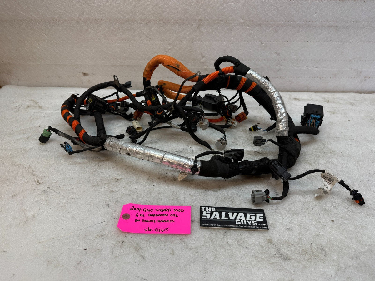 14 GMC SIERRA CHEVROLET SILVERADO 3500HD DURAMAX 6.6 LML ENGINE WIRING HARNESS